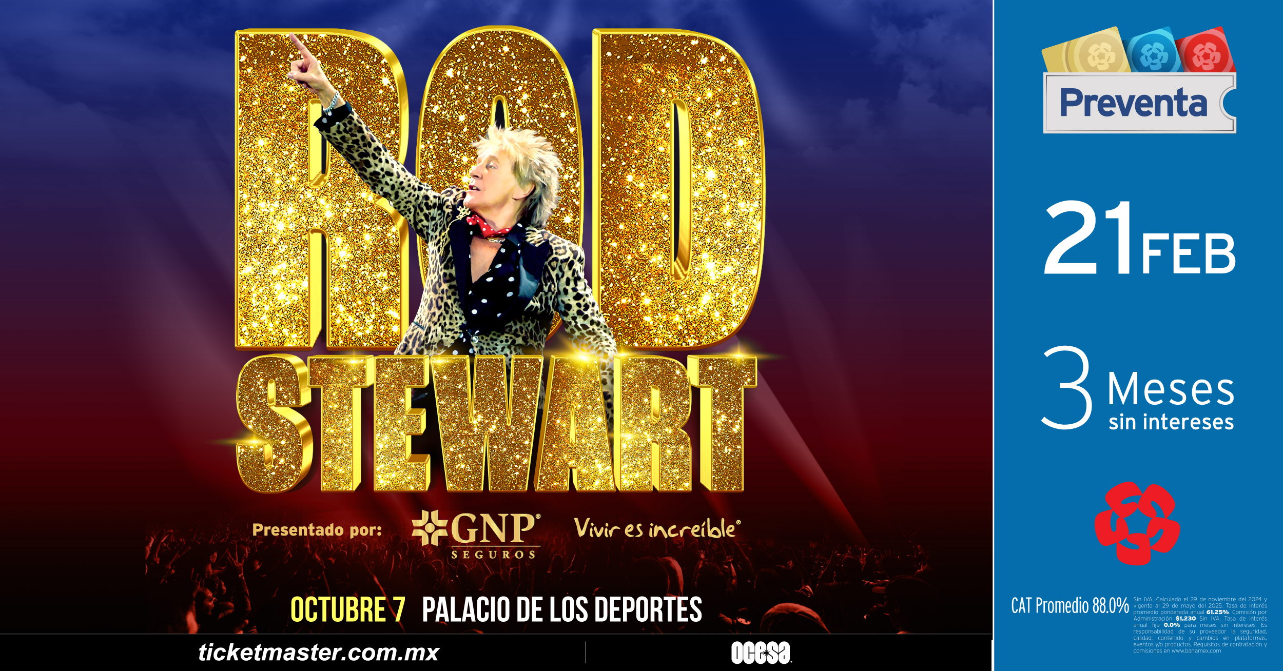 Rod Stewart de regreso en México