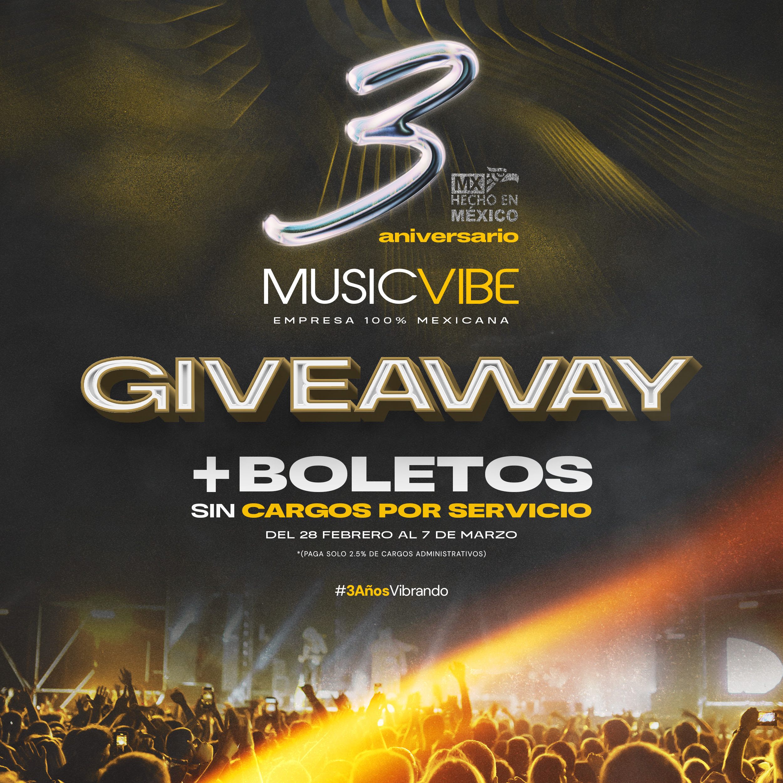 MusicVibe celebra su tercer aniversario y anuncia grandes sorpresas