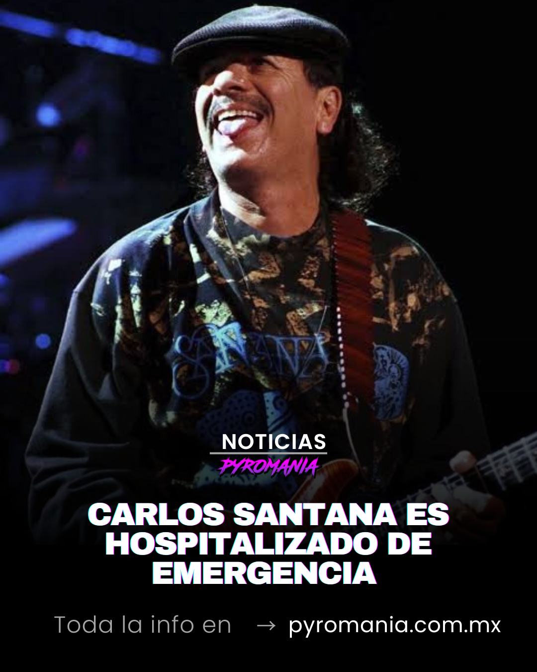 Carlos Santana es hospitalizado de emergencia