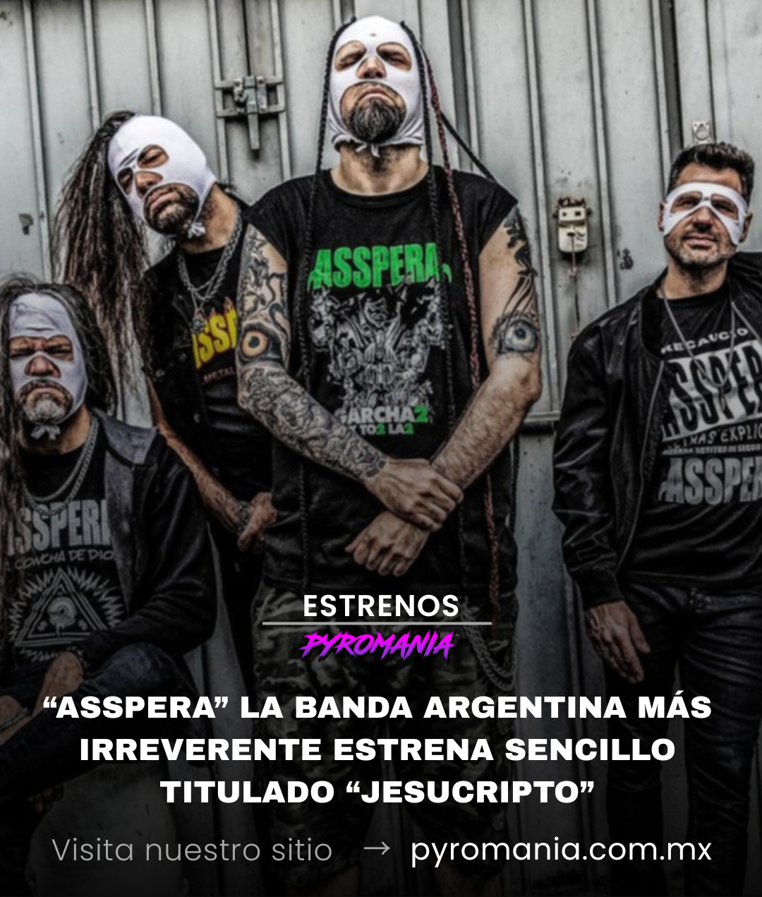 Asspera el metal irreverente de Argentina estrenan sencillo titulado “Jesucripto”